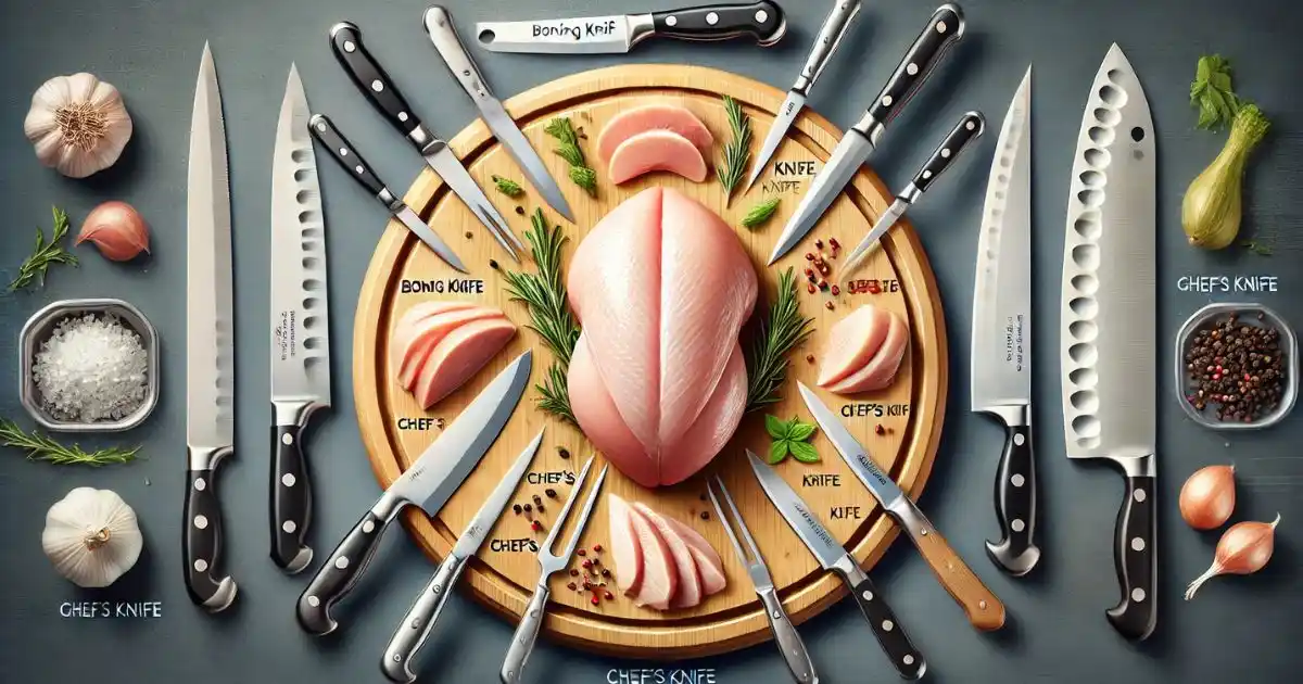 Types of Knives for Cutting Raw Chicken Breast